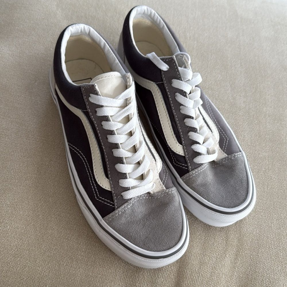 Vans Old Skool Style 36 Shoes Navy Gray Colorblock Sneakers - Picture 5 of 13